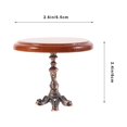 thumbnail image 2 of OUNONA 1Pcs Wear-Resistant Mini Dinning Table Black Wooden for Mini House and DIY Work, 2 of 8