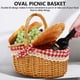 thumbnail image 2 of Country Style Wicker Picnic Basket Hamper with Lid and Handle & Liners for Picnics, Parties, Wedding, 2 of 5