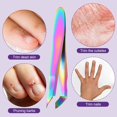 thumbnail image 5 of 2 Pieces Mini Cuticle Cutter, Trimmer for Manicure and Pedicure, Stainless Steel Nipper, Precise Pointed Tip Clipper Trim Nail Dry Skin (Colored Titanium) Colored Titanium, 5 of 5