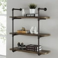 thumbnail image 4 of Danya B. Three Tier Industrial Pipe Wall Shelf, 4 of 6