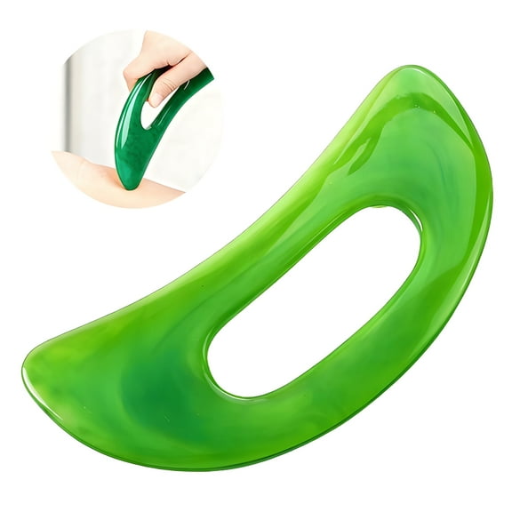 XIRQI Gua Sha Tool,Gua Sha Massage Tool,Natural Material for Full Body Guasha Therapy,Green