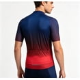 thumbnail image 5 of Men's Full Zip Cycling Jersey Breathable Tops Bicycle Short-Sleeved Jersey Bike Shirt, 5 of 7