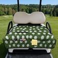 thumbnail image 2 of COEQINE Golf Cart Seat Covers Blanket, Travel Sports Cart Seat Cushion Covers for 2 Person Seats Club Car, Universal Golf Accessories for Summer or Winter, Golf Ball Lawn, 2 of 8