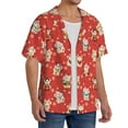 thumbnail image 2 of Goofa Japanese Maneki Cats Printed Men's Casual Short-sleeved Shirt,Lightweight Breathable Button-down,Summer Casual men's top,Versatile Fashion shirt-X-Large, 2 of 7