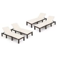 thumbnail image 5 of Noble House Jamaica MultiBrown Wicker Chaise Lounge Cream Cushion (Set of 4), 5 of 20