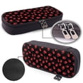 thumbnail image 4 of Lsque Beautiful Red Ladybug Printed Big Capacity PU Leather Pencil Case Large Pencil Pouch Stationery Pen Bag Pencil Holder for Teen, 4 of 6