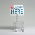thumbnail image 3 of Double Clip-On Sign Holder-Clear, 10-Pack, 3 of 5