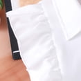 thumbnail image 5 of Huowey Girls School Uniform Stylish Skirts Outfit Solid Color Ruffles Sleeveless Button Down Shirt Tops High Waist Pleated Patchwork Bows Skirt Two Piece Summer Breathable Dailywear,Pink,11-12 Years, 5 of 9