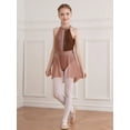 thumbnail image 3 of Miutii Kids Girls Modern Contemporary Costume Halter Sequins Leotards Dance Lyrical Ballet Dress Dancewear Coffee 16, 3 of 7