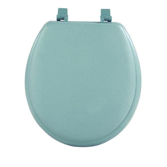 Fantasia Light Green Soft Standard Vinyl Toilet Seat, 17 in.
