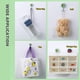 thumbnail image 2 of Ganchos multiusos, 10 paquetes de ganchos adhesivos de dibujos animados para pared, impermeables, para bolsos, llaves, batas, abrigos, perchas de pared resistentes con dibujos de animales, 2 of 7