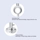 thumbnail image 4 of Varilla Pararrayos De Techo, Varilla De Protección Contra Truenos 1 Metro Diseño De 3 Postes Resistencia A La Corrosión Fijación Con Tornillos Base Engrosada Para Edificios De, 4 of 7