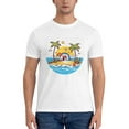 thumbnail image 5 of Graphic Tees Beach Summer Gildan Men's Short Sleeve T-Shirt 180g, 5 of 8