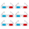 thumbnail image 1 of 30pcs Disposable 3D Glasses 3D Cardboard Eyeglasses Anaglyph Movie 3D Glasses Universal 3D Glasses, 1 of 3