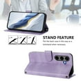 thumbnail image 3 of for Samsung Galaxy M12 Phone Case Wallet Protective Case leather Cover with magnetic closed cPurpleit card slot shockproof protection phone case, 3 of 7