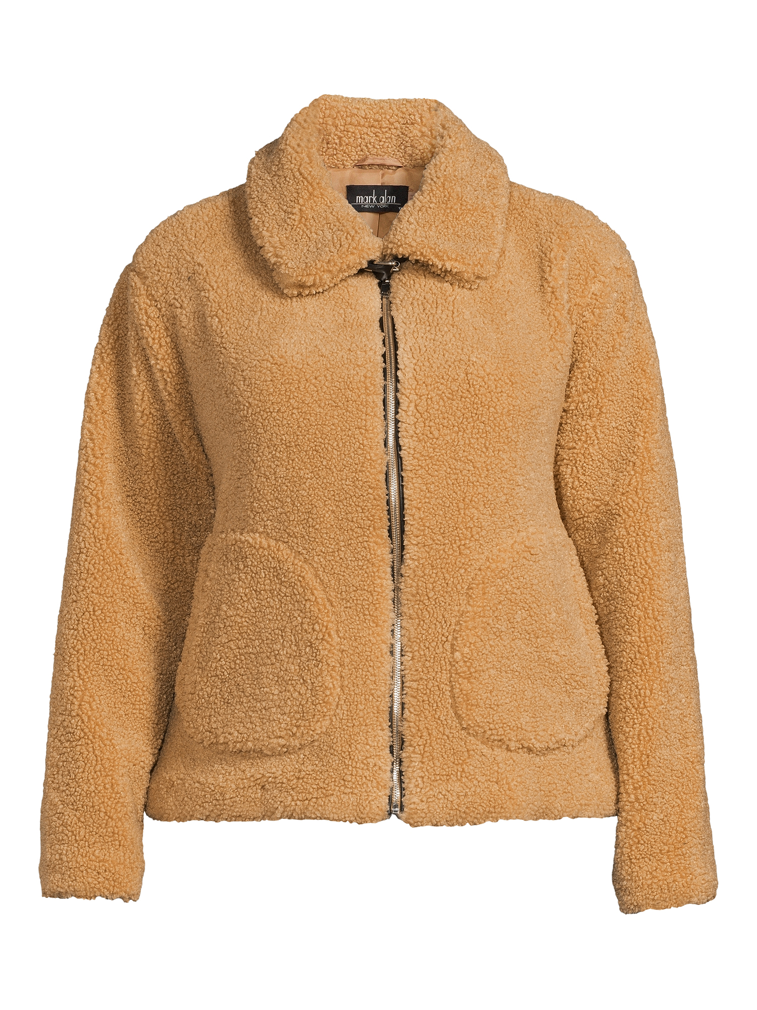 Mark Alan Women's Plus Faux Sherpa Zip Jacket
