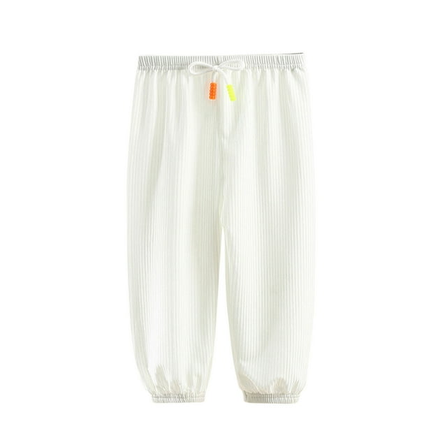 Ketyyh-chn99 Pantalon Bébé Garçon Tout-Petit Garçons Jeans Mode Mode Pantalon Bas Tout-Petit Enfants Garçons Pantalon Évasé Blanc, 3-4 Ans