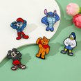 thumbnail image 4 of Pin de esmalte de Mickey Stitch para mujer, insignia de camisa, broche de dibujos animados, Winnie The Pooh, Pato Donald, 1 unidad, 4 of 5