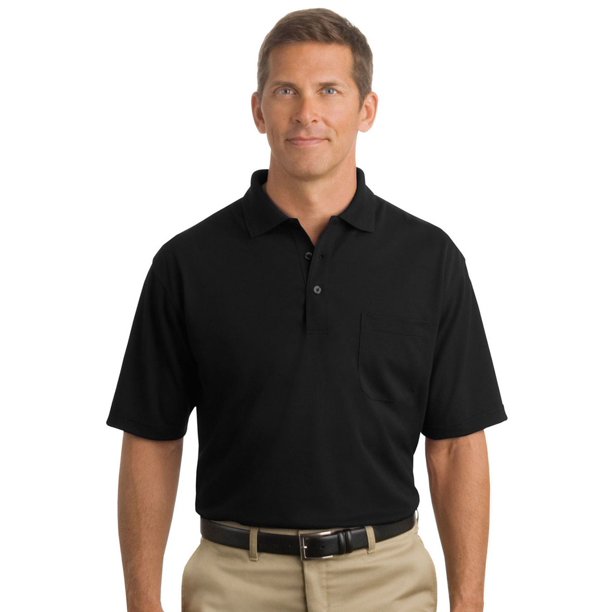 Cornerstone - Cornerstone Men's Comfortable Pocket Pique Polo Shirt ...