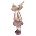 thumbnail image 3 of Northlight Standing Girl Moose Christmas Figurine - 26" - Pink and Beige, 3 of 5