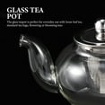 thumbnail image 3 of Glass Teapot Portable Tea Kettle Transparent Teapot Glass Teapot with Infuser for Home, 3 of 8