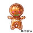 thumbnail image 3 of Globo navideño de aluminio con forma de alce, muñeco de nieve, Papá Noel, hombre de jengibre, árbol de Navidad, copo de nieve, decoración navideña 2022, 3 of 5