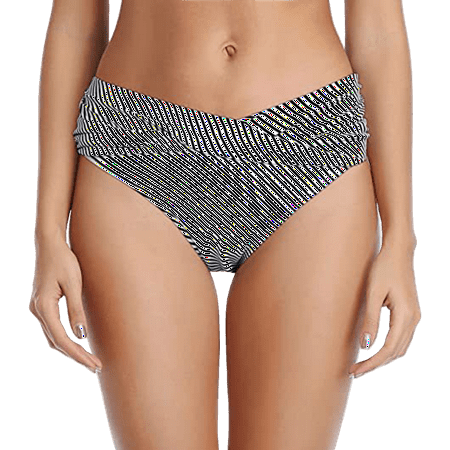 MGCWSH Women s Bikini Bottom Twist Front Cheeky Swimsuit Ruched Bathing Suit Bottoms Gray XL
