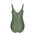 thumbnail image 6 of MIXUE Swim Suits for Women Solid Color Retro Sexy High Waisted Racerback Bikini Sets for Women Swimwears Beachwear,Green,XL, 6 of 6
