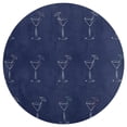 thumbnail image 3 of Martini Cocktail Glass Round Carpet Circle Rug Outdoor Patio Area Rug Washable Large Area Rugs Hallway Room Decor Fitness Mats, 3 of 8