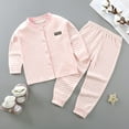 thumbnail image 4 of Bovxnpu Boys Girls 2 Piece Pajamas Set, Girls Cotton Pajamas Set Kids Toddler Winter Sleepwear Button Up Pajamas Loungewear Pajamas, 4 of 4
