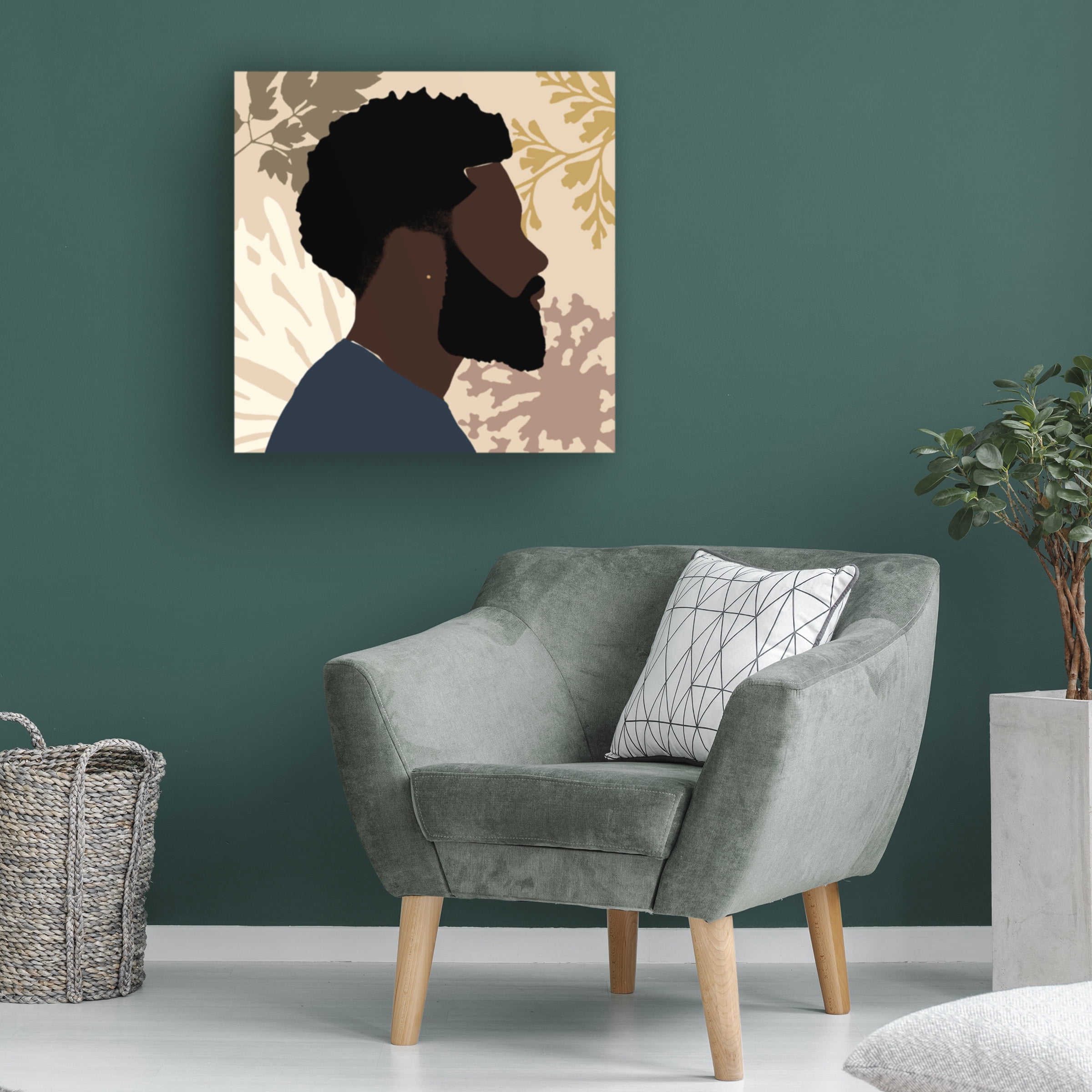 Alonzo Saunders 'Strength and Confidence I' Canvas Art