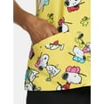 thumbnail image 4 of Peanuts Snoopy Women's Graphic Scrub Top, Sizes S-3XL, 4 of 5
