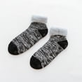 thumbnail image 2 of Tiqkatyck Ankle Socks Clearance, Women Winter Thickened Plush Fleece Socks Nonslip Floor Short Socks Compression Socks for Women Crew Socks for Women No Show Socks Womens Black One Size, 2 of 3