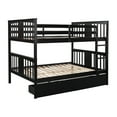 thumbnail image 6 of Clearance! Full over Full Bunk Bed with Drawers and Ladder for Bedroom, Guest Room Furniture-Espresso, 6 of 9