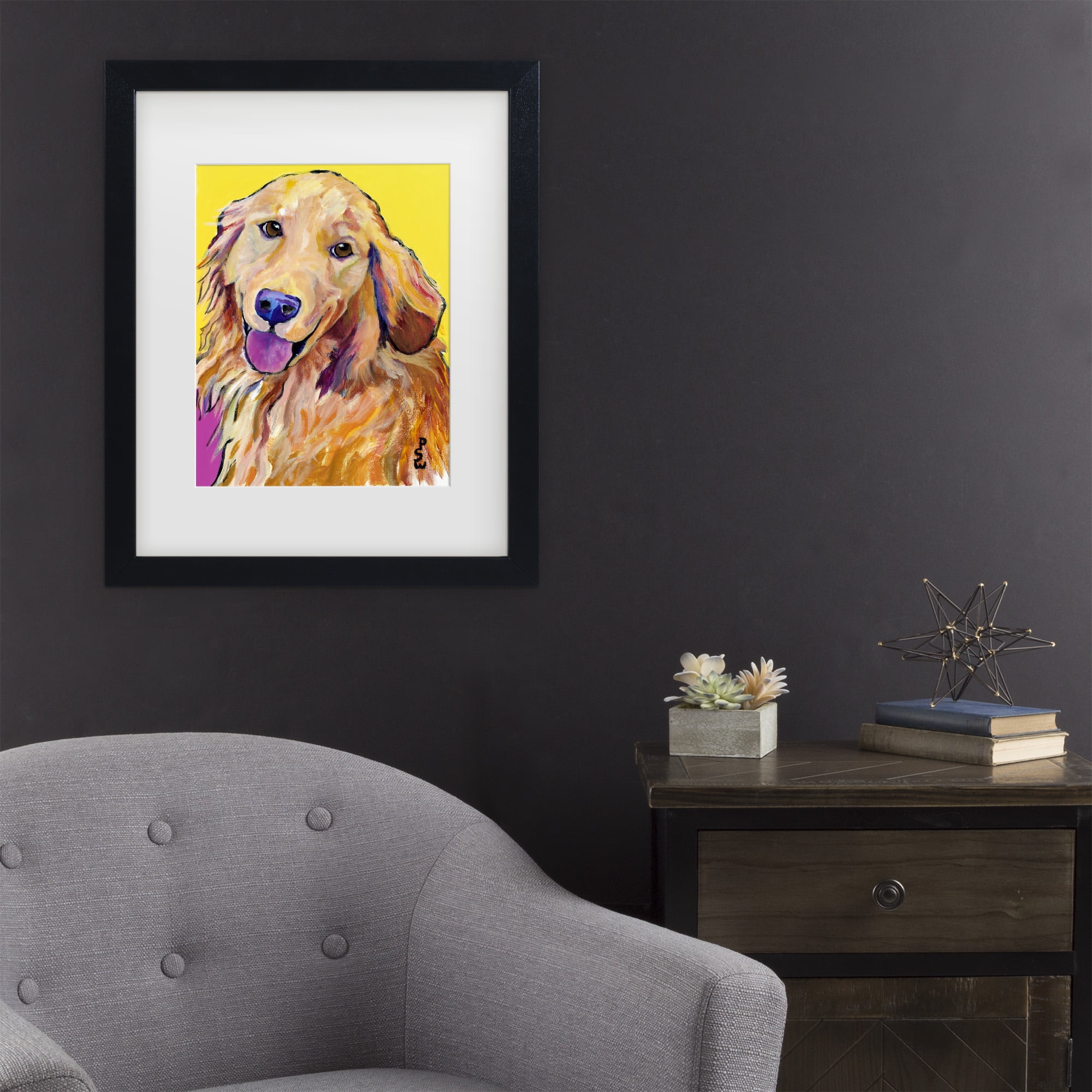 Trademark Fine Art 'Molly' Canvas Art by Pat Saunders-White