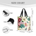 thumbnail image 3 of Fotbe Bird Butterfly Rose Bolsa Tote con Estampado para Mujer, Bolsos con Cremallera, Bolsa de Hombro Casual de Gran Capacidad con Bolsillos Internos, 3 of 7