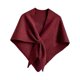thumbnail image 2 of Chal envolvente para mujer, regalo acogedor, suéter con hombros descubiertos, chal, bufanda suave para invierno Rojo, 2 of 5
