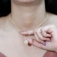 thumbnail image 5 of Rosec Jewels Lab Grown Diamond Cocktail Pendant with Chain (EF-VS Quality) - Ready to Gift, 14K Yellow Gold, 5 of 8