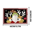 thumbnail image 2 of Suncoda Christmas Rug, Cartoons Christmas Crystal Velvet Floor Mat Home Door Rubbing Dirt Carpet Disengaged Washing Non-slip Mat, 2 of 5