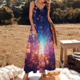 thumbnail image 2 of Abstract 3D Futuristic Geometric Plaid Sleeveless Dress for Women Clothing Female Women's Summer Skirt, 2 of 7