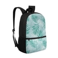thumbnail image 2 of KUIFORTI Backpack Kids School Bags Casual Lightweight Daypack with Adjustable Straps Zippered Rucksack Elementary School Students Book Organizer, Tropical Palm Leaves, 2 of 6
