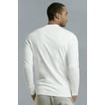 thumbnail image 2 of Knocker Men's Crew Neck Solid Cotton Henley Shirt, 2 of 2