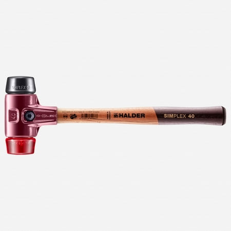 

Halder Simplex Mallet with Black Rubber/Red Plastic Inserts and Cast Iron Housing 1.57 / 22.58 oz.