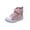 Red, variant on WZEIIOT Toddlers Girls High Top Sneakers Heart Sequin Lightweight Velcro Strap Canvas Sneakers Kids Girls Spring Autunm Trendy Princess Shoes Everyday Wear