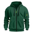 thumbnail image 6 of Migroa Mens Full Zip Hoodie Long Sleeve, Men's Full Zip Long Sleeve Hoodie, Casual Pullover Sweatshirt for Fall Winter, Athletic Top for Gym Running Casual Pullover Sweatshirt Fall Winter Fall Wear,, 6 of 7