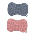 thumbnail image 3 of 2 cepillos de silicona para platos, esponja de cocina, utensilio de cocina eficiente, cepillo de limpieza suave para el hogar, de doble cara, fácil de, 3 of 8