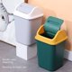 thumbnail image 2 of bote de basura de plástico de 14 l/3,7 galones con tapa agitadora, cuadrado, apto para cocina, baño o dormitorio, accesorios de limpieza del hogar, 2 of 5