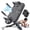 Black, variant on 3-in-1 Home Gym Push Up Board Trainer, Push Up Stand with Resistance Bands and Timer for Full Upper Body Workout