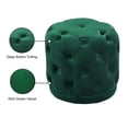 thumbnail image 3 of Meridian Furniture Harper Contemporary Velvet Ottoman/Stool in Green, 3 of 8