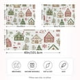 thumbnail image 2 of Yayeee Pillowcase Queen Size Set of 2 Satin Wrinkle Resistant Pillow Case, Brown Christmas House, 2 of 7